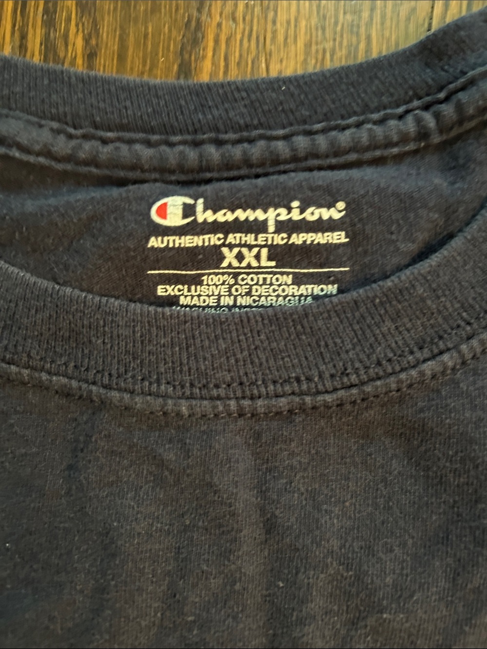 'Notre Dame ‘Play Like a Champion Today' Navy T-Shirt Champion - Picture 2 of 8